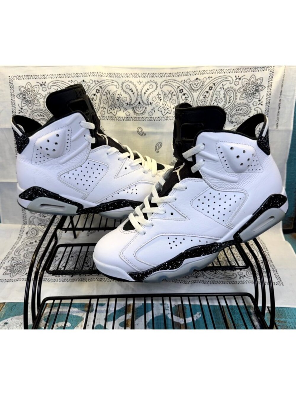 Nike Air Jordan 6 Retro ‘Reverse Oreo’ White Black CT8529-112 Men’s Size 9